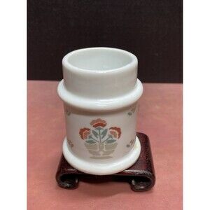 Vintage Colonial Candle Co Floral Candle Votive or Tealight Holder Cottagecore